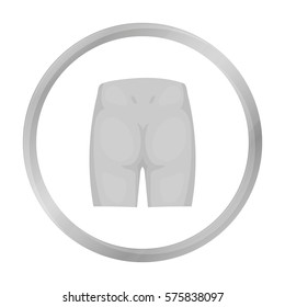 Buttocks icon in monochrome style isolated on white background. Part of body symbol stock vector illustration.