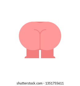 Buttocks isolated sign. Buttocks with legs. Vector illustration
