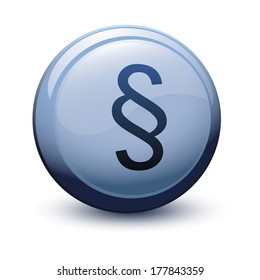 button 3d paragraph with shadow on white background