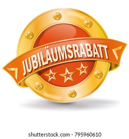 Button anniversary discount and celebration