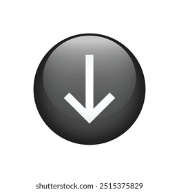 Button arrow black icon sign. Button for graphic design, website or app. Vector illustration