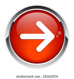 button arrow sign red