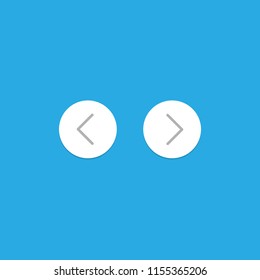 Button. Back, Next. Vector icon