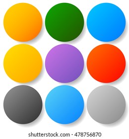 Button , badge backgrounds with modern smooth colors