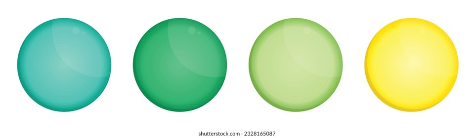Button badge pin in realistic style vector illustration isolated on white