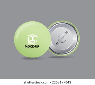 button badge or pinback design with Vector 