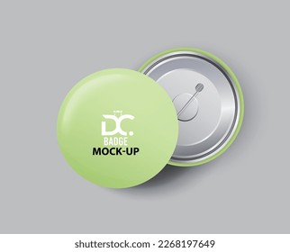 button badge or pinback design with Vector 