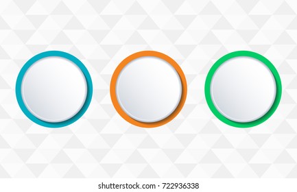 Button or badge set. Vector illustration.