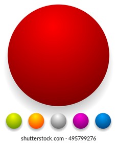 Button, badge shapes / backgrounds in several colors