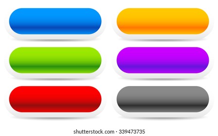 Button, banner backgrounds in several colors.