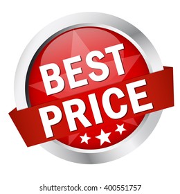 Button with banner BEST PRICE
