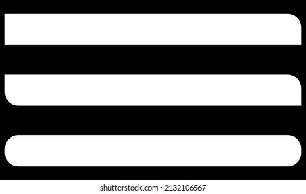 Button, banner and plaque design element shapes