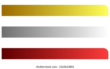 Button, banner and plaque design element shapes