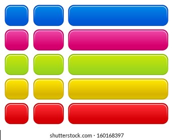 Button, bar templates in different color and width