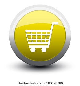 button basket 2d on white background