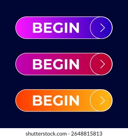 botão Iniciar gradiente definir vetor
Botão de gradiente de definição de vetor