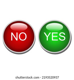 button between yes and no
