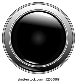 button black on a white background vector eps10