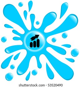 button blot  rating diagram isolated on the white background vector eps10