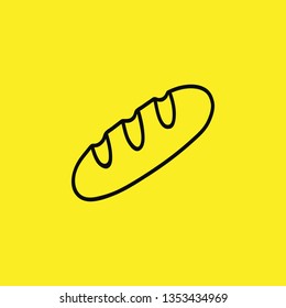 button bread icon vector