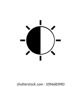 button brightness icon. Element of web icon with one color for mobile concept and web apps. Isolated button brightness icon can be used for web and mobile on white background