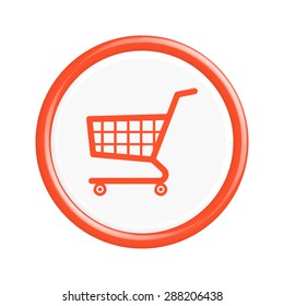 Button buy now. The round shape. 3D. Vector illustration.