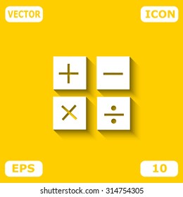 Button calculator icon