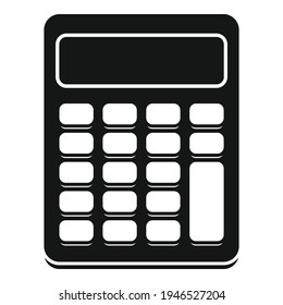 Button calculator icon. Simple illustration of Button calculator vector icon for web design isolated on white background