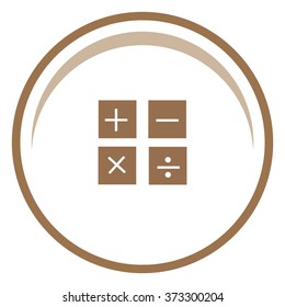 Button calculator vector icon.