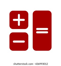 Button calculator.Vector icon.