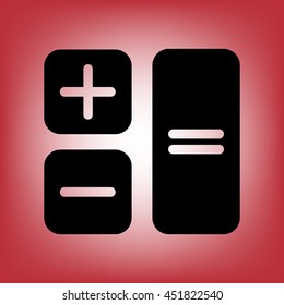 Button calculator.Vector icon.