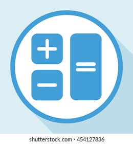 Button calculator.Vector icon.