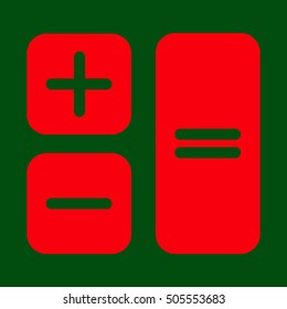 Button calculator.Vector icon.