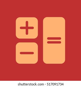 Button calculator.Vector icon.