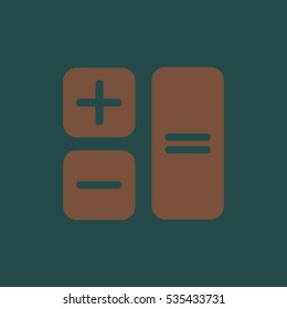 Button calculator.Vector icon.