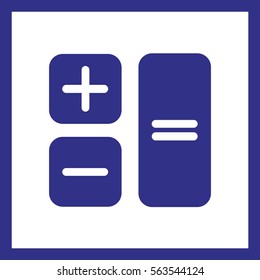 Button calculator.Vector icon.