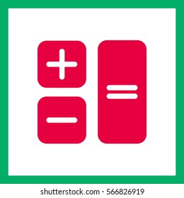 Button calculator.Vector icon.