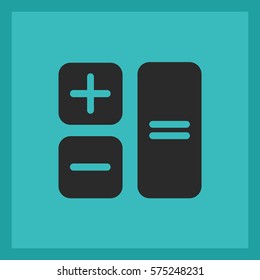 Button calculator.Vector icon.