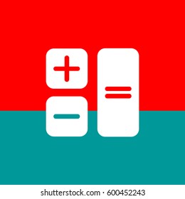 Button calculator.Vector icon.