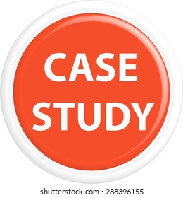 Button case study . The round shape. 3D. Vector illustration.