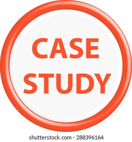 Button case study . The round shape. 3D. Vector illustration.