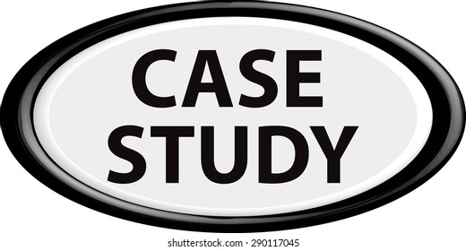 Button case study . The round shape. 3D. Vector illustration.