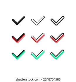Button checkboxes. Exam checklist icon. Vector illustration.