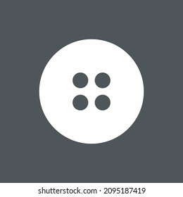 Button clasp sewing quality vector illustration cut