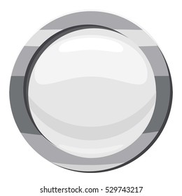 Button click icon. Cartoon illustration of button click vector icon for web