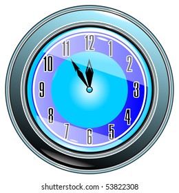 button clock eps10