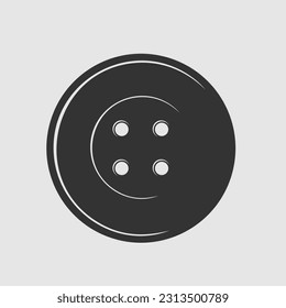 Button for clothes isolated on white background. Vector illustration