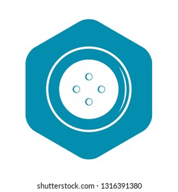 Button for clothing icon. Simple illustration of button for clothing vector icon for web