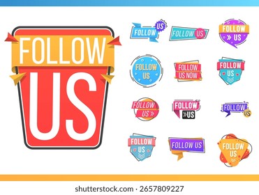 Button concept flat tag sticker banner click social square cloud pointer hand marketing love finger element modern icon style online template

