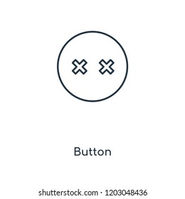 Button concept line icon. Linear Button concept outline symbol design. This simple element illustration can be used for web and mobile UI/UX.